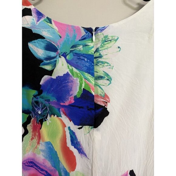 Amanda Uprichard Womens Medium Silk Floral Sheath Dress - Picture 5 of 5